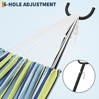 Double Hammock with 9-Foot Space Saving Steel Stand and Carrying Case, 450 Lb Capacity