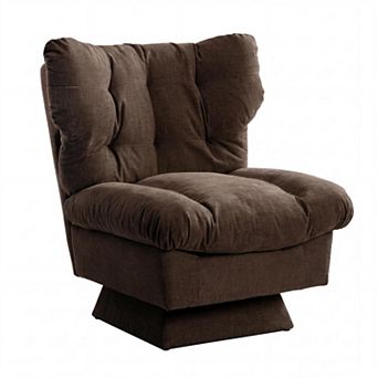 ANIXOL Chenille Swivel Accent Lounge Chair