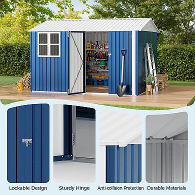 ANIXOL 10x8 FT Outdoor Metal Storage Shed