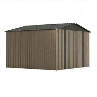 ANIXOL 10x10 FT Outdoor Metal Storage Shed
