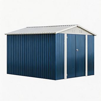 ANIXOL 10x10 FT Outdoor Metal Storage Shed