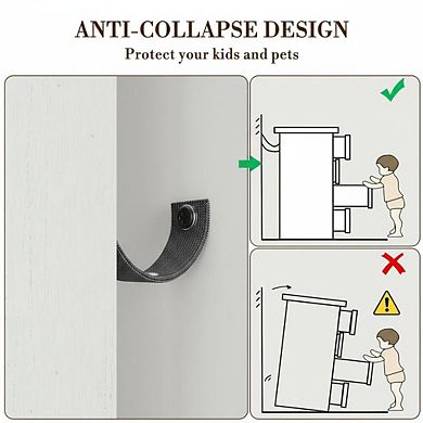 61" Modern Fluted Buffet Cabinet, 4 Door Sideboard with Adjustable Shelves