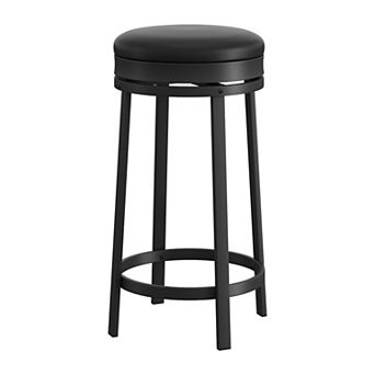 ANIXOL 360° Swivel Round Backless Bar Stool