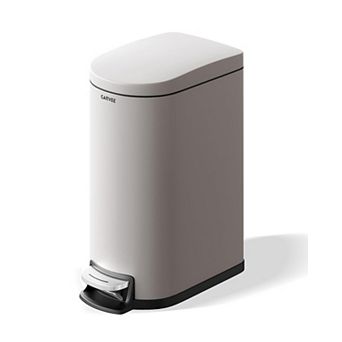 ANIXOL 2.6 Gallon/10L Slim Step Trash Can with Lid，Foot Pedal