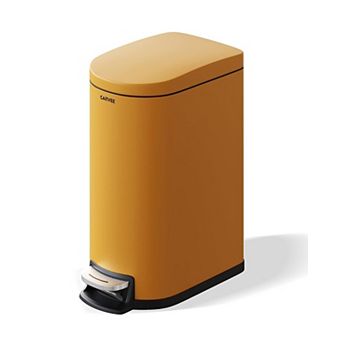 ANIXOL 2.6 Gallon/10L Slim Step Trash Can with Lid，Foot Pedal