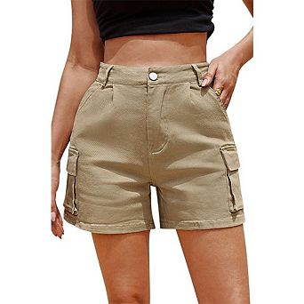Women's Hiking Shorts with Flexible Waistband & Utility Pockets Casual Adventure-Ready Style