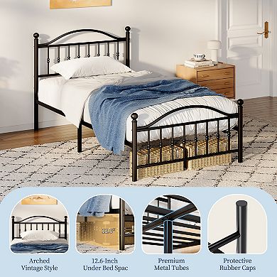 ANIXOL Classic Metal Platform Bed Frame