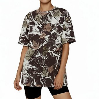 Women's Oversized Street T-Shirt Y2K Casual Crew Neck Short Sleeve Boyfriend Tee