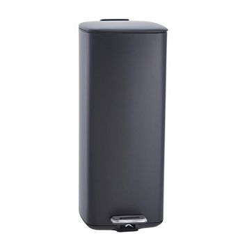 ANIXOL 8-Gallon Square Stainless Steel Trash Can，Foot Pedal