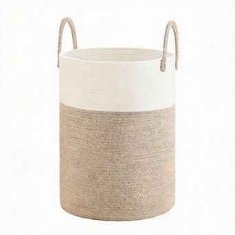 Woven Cotton Rope Hamper for Clothes Storage