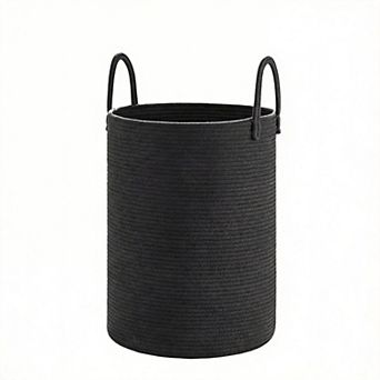 Woven Cotton Rope Hamper for Clothes Storage