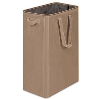Slim Laundry Hamper Collapsible Dirty Clothes Bin With Handles