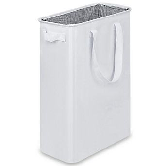 Slim Laundry Hamper Collapsible Dirty Clothes Bin With Handles