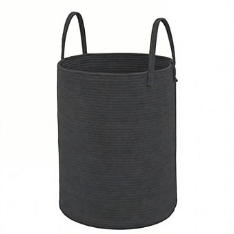 Woven Cotton Rope Laundry Hamper Storage Bin Gift Basket