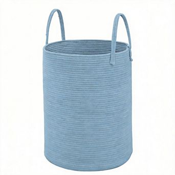 Woven Cotton Rope Laundry Hamper Storage Bin Gift Basket