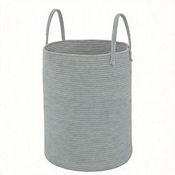Woven Cotton Rope Laundry Hamper Storage Bin Gift Basket
