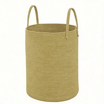 Woven Cotton Rope Laundry Hamper Storage Bin Gift Basket