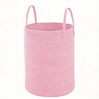 Woven Cotton Rope Laundry Hamper Storage Bin Gift Basket