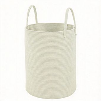 Woven Cotton Rope Laundry Hamper Storage Bin Gift Basket