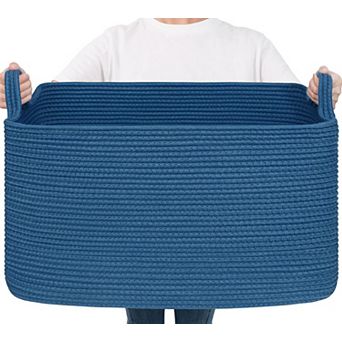 Woven Rope Storage Basket Rectangle