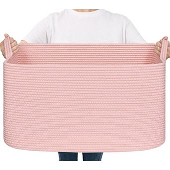 Woven Rope Storage Basket Rectangle