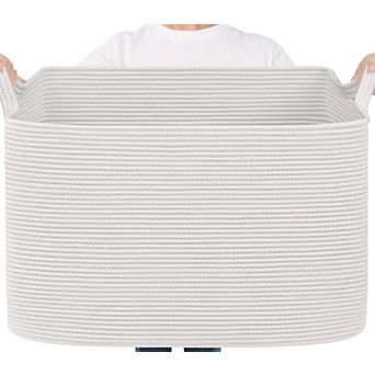 Woven Rope Storage Basket Rectangle