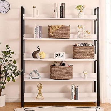 Cotton Rope Storage Baskets Woven Shelf Organizer Bathroom Decor