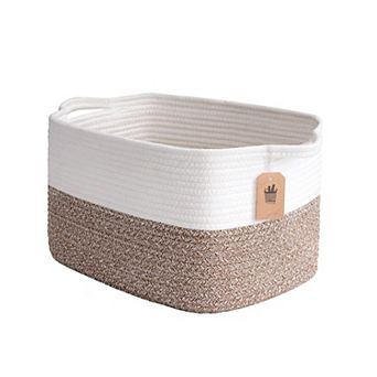 Cube Storage Baskets Woven Closet Organizer Shelf Bins