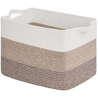 Cube Storage Baskets Woven Closet Organizer Shelf Bins