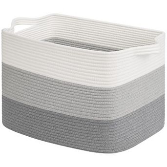 Cube Storage Baskets Woven Closet Organizer Shelf Bins