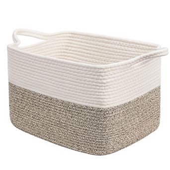 Cube Storage Baskets Woven Closet Organizer Shelf Bins