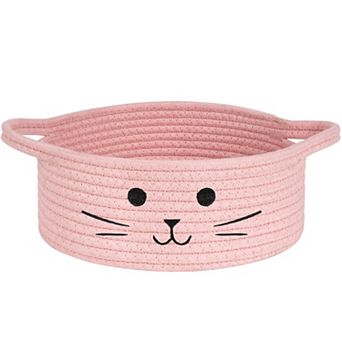 Woven Cotton Rope Storage Basket Laundry Organizer