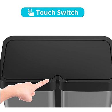Automatic Motion Sensor Trash Can- Touchless & Smart with Soft - High Quality