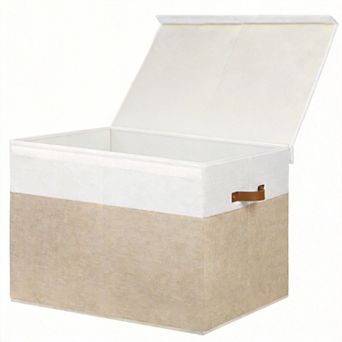 Storage Box With Lid Sturdy Toys Chest Organizer Dividers Closet Bedroom Playroom