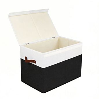 Storage Box With Lid Sturdy Toys Chest Organizer Dividers Closet Bedroom Playroom