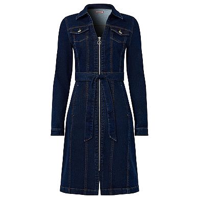 Joe Browns Women's Plus Size Belted Stretch Denim Dress