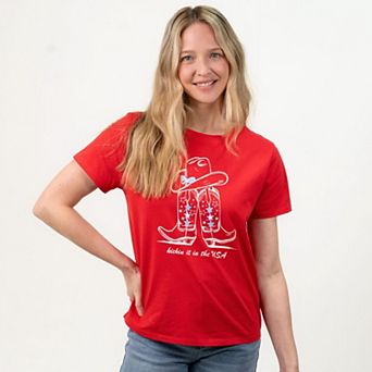 Club 76 Red Kickin' Boots Tee