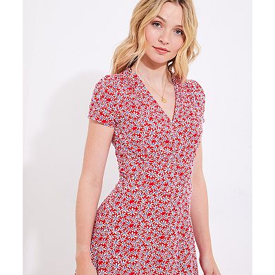 Joe Browns Women's Plus Size Stretch Knit Faux Wrap Dress