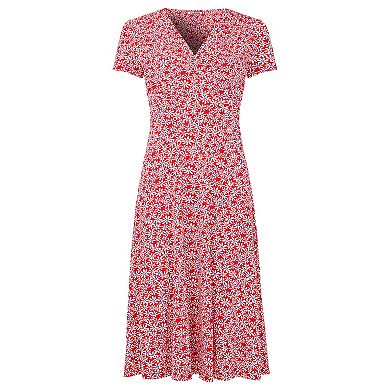 Joe Browns Women's Plus Size Stretch Knit Faux Wrap Dress