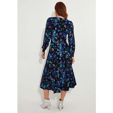 Joe Browns Women's Plus Size Stretch Knit A-Line Midi Dress