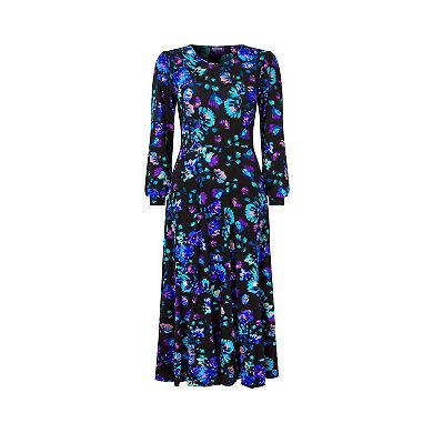 Joe Browns Women's Plus Size Stretch Knit A-Line Midi Dress