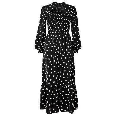Joe Browns Women's Plus Size Long Sleeve Smocked Midi Dress