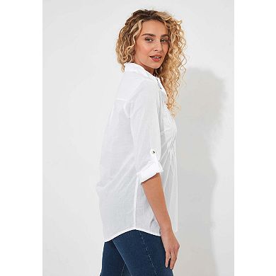 Joe Browns Women's Plus Size Cotton Pintuck Tunic