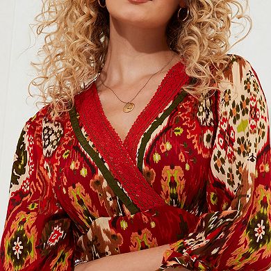 Joe Browns Women's Plus Size Surplice Flounce Maxi Dress