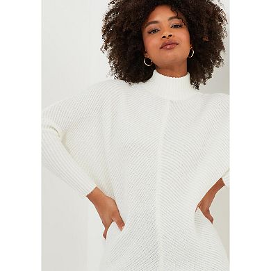 Joe Browns Women's Plus Size Mockneck Rib Sweater