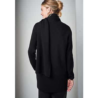 Jessica London Women's Plus Size Wrap Scarf Coatigan