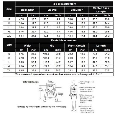 Ekouaer Women's Short Sleeve Pleated Top & Capri Pajama Pants Set