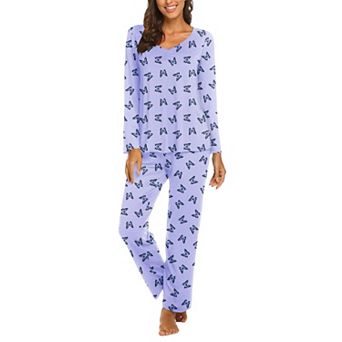 Ekouaer Womens Pajama Sets 2 pc Lounge Set Fall Winter Pajamas Long Sleeve Halloween Pjs