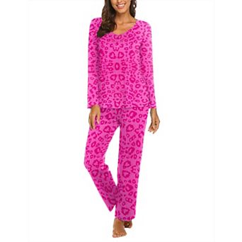 Ekouaer Womens Pajama Sets 2 pc Lounge Set Fall Winter Pajamas Long Sleeve Pjs Top and Pants