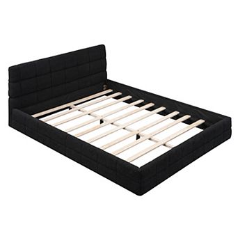 Merax Queen Size Upholstered Platform Bed